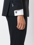 round stone cufflinks