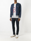 zipped bomber jacket 