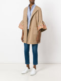 cropped sleeves coat 