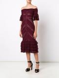 ruffled lace dress