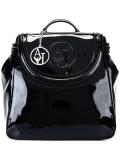 logo embossed backpack