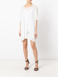 draped T-shirt dress