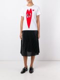 heart print T-shirt