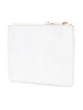 logo strap clutch
