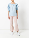 flared cropped pants 
