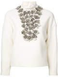 studded flowers jumper 