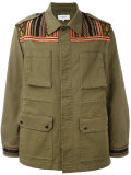 embroidered panel field jacket 