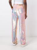 sequin flared trousers