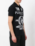 logo print polo shirt