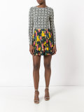 contrast prints dress