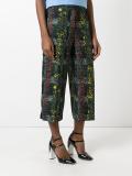 floral print cropped trousers 