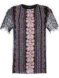 lace shortsleeved blouse