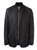 ribbed neck bomber jacket