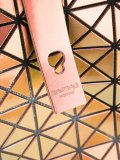 metallic geometric shopping bag