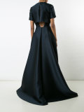 cascading gown dress