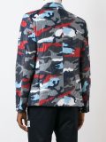 runway padded camouflage blazer