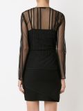 sheer panel blouse