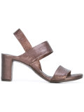 double strap block heel sandals