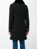 faux fur collar coat  