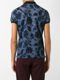 floral pattern polo shirt