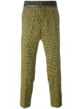 houndstooth pattern trousers 