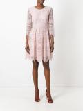 embroidered flared dress