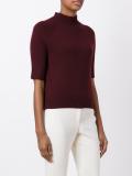 cropped sleeves jumper