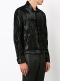 'trash' calfskin jacket