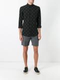 geometric print shirt