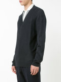 wrap front sweater
