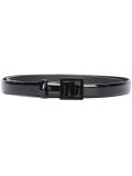 square buckled skinny belt