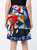 printed pleated skirt