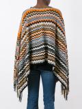 zig-zag knit poncho