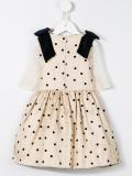 polka dot bodice dress
