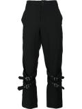 buckle strap trousers