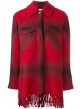 checked shirt coat