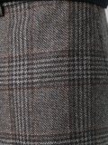 格子宽松长裤