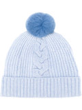 fur bobble hat