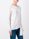 asymmetric slim-fit jumper