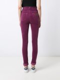 velvet high waist skinny trousers