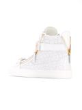 double strap hi-top sneakers