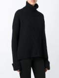 ribbed roll neck jumper