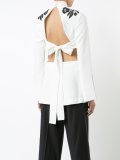 floral embroidered blouse