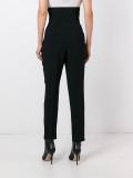 high-waisted trousers