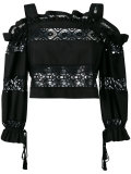 flora cut-out details blouse