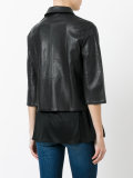 cropped Impact leather jacket