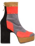 colour block boots