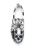printed slip-on sneakers