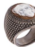 embossed monkey ring