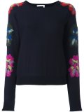 floral sleeve jumper